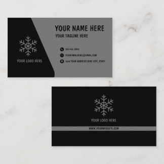 Carte De Visite Modern Black Gray Minimal Business Card Template