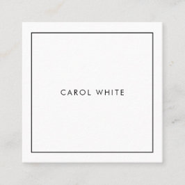 Carte de visite Modern Black White Business Card