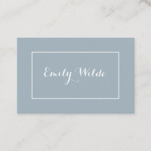Carte de visite Modern Blue White BusinessCard