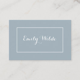 Carte de visite Modern Blue White BusinessCard