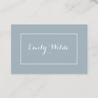Carte de visite Modern Blue White BusinessCard