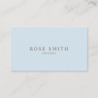 Carte De Visite Modern Elegant Professional Baby Blue