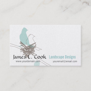 Carte De Visite Modern Elegant Wildlife Bird Dessin Planificateur 