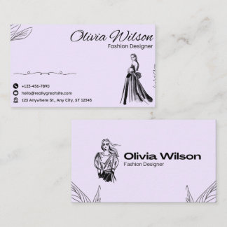 Carte De Visite Modern Hand-Drawn Icon Business Card