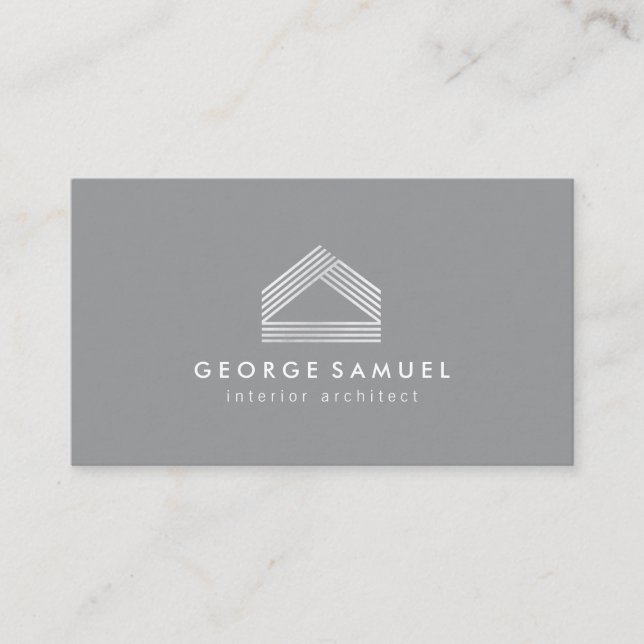 Carte De Visite Modern Home Design Custom Abstract Logo  (Devant)
