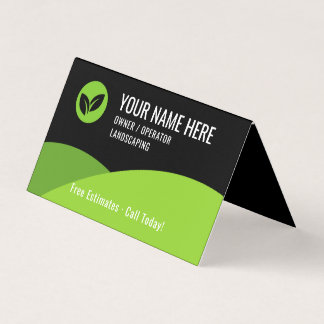 Carte De Visite Modern Lawn Care Landscaping