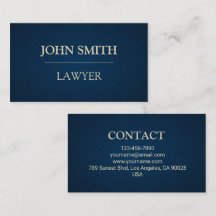Modern Lawyer Business Card
