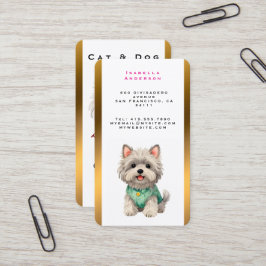 Carte De Visite Modern Luxury Grooming Pet Personalized Collection