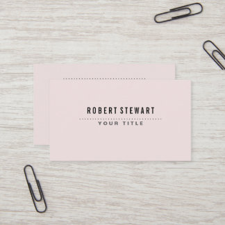 Carte De Visite Modern minimalist generic baby pink