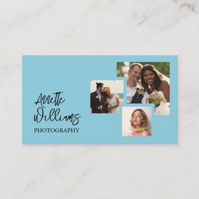 Carte De Visite Modern minimalist photos photography  (Devant)