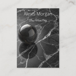 Carte De Visite Modern Minimalist Pink-Purple Border Template