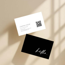Modern minimalist professional business card