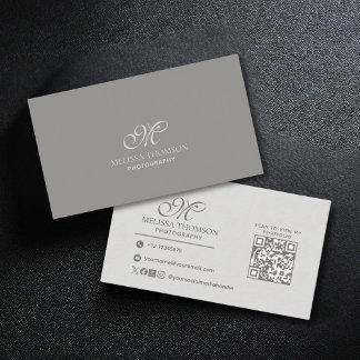 Carte De Visite Modern Minimalist Simple Professional Photography 