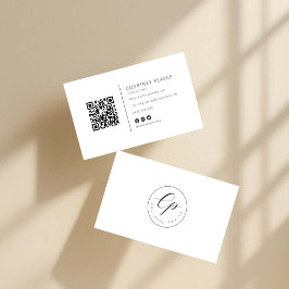 Carte De Visite Modern professional business card with QR code