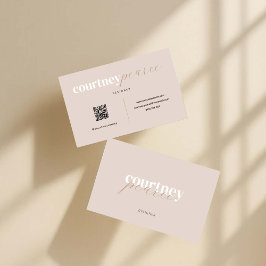 Carte De Visite Modern professional business card with QR code