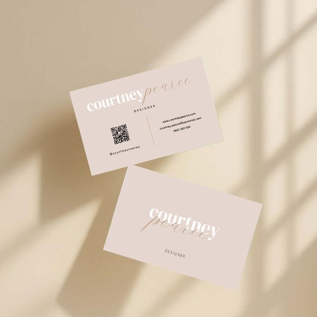 Carte De Visite Modern professional business card with QR code (Créateur téléchargé)