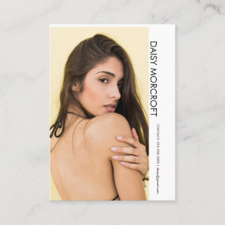 Carte De Visite Modern Professional Model Actor Photo comp Card