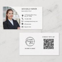 Modern Professional Photo QR Code Social Media