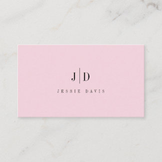 Carte De Visite Modern Professional Simple Monogram 