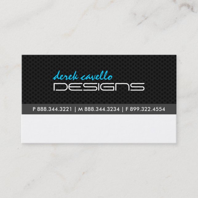 Carte de visite moderne (Devant)