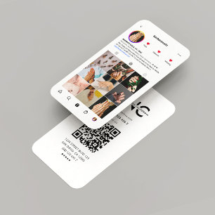 Carte De Visite Moderne Artiste Nail Instagram Inspiré Nails Salon