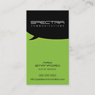 CARTE DE VISITE MODERNE : : bulle 9P d'entretien