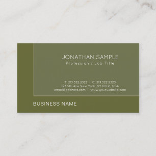 Carte De Visite Moderne Business Directeur Directeur Ceo Luxe Élég