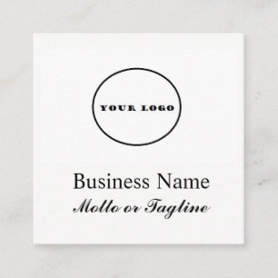 carte de visite moderne carré ajouter mon logo car