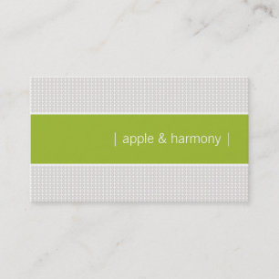 Carte De Visite Moderne Chic Apple Green