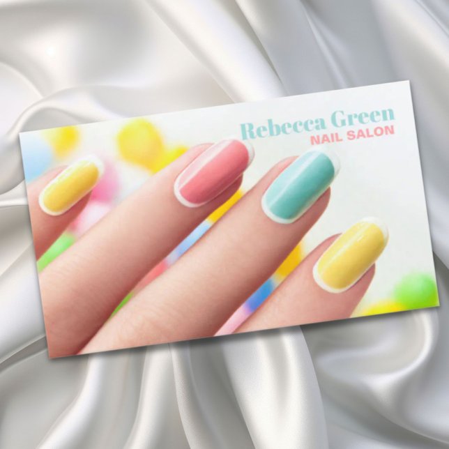 Carte De Visite Moderne Chic Manicuriste Nail Artist Nail Salon (Modern Chic Manicurist Nail Artist Nail Salon Business Card)