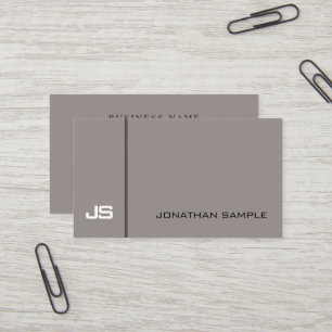 Carte De Visite Moderne Créatif Simple Design Brown tendance