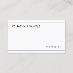 Carte De Visite Moderne Creative Minimaliste Professionnel Simple