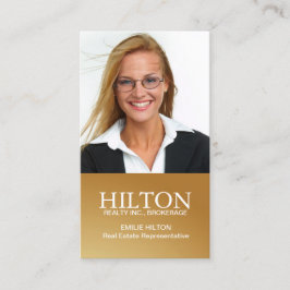 Carte de visite moderne d'agent immobilier