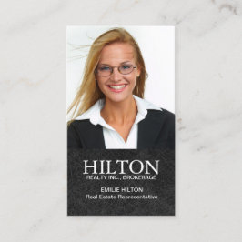 Carte de visite moderne d'agent immobilier