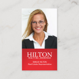 Carte de visite moderne d'agent immobilier