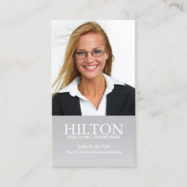 Carte de visite moderne d'agent immobilier