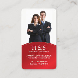 Carte de visite moderne d'agent immobilier