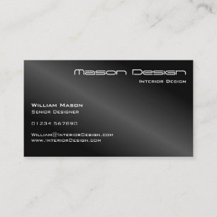Carte de visite moderne de Minimalistic