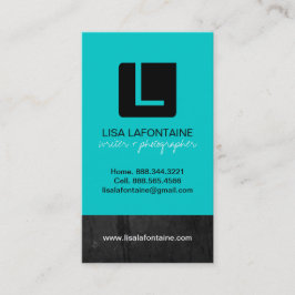 Carte de visite moderne de monogramme