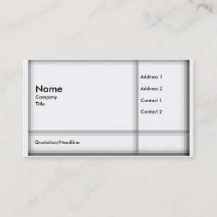 Carte de visite moderne de plaid