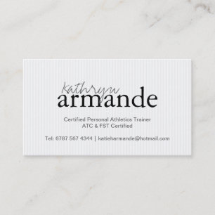 Carte de visite moderne de rayures