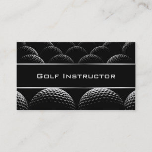 Carte de visite moderne d'instructeur de golf