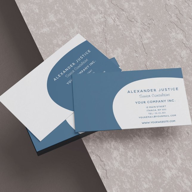 Carte De Visite Moderne du milieu du siècle moderne réversible ver (Créateur téléchargé)