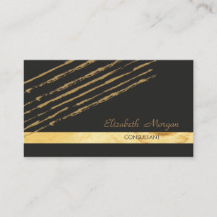 Carte De Visite Moderne Élégant Chic, Rayé