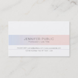 Carte De Visite Moderne Élégant Couleurs Movées Minimaliste Plaque