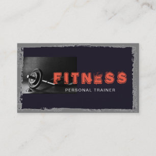 Carte De Visite Moderne élégant de muscle personnel d'entraîneur