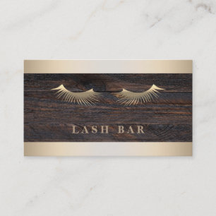 Carte De Visite Moderne Elegant Gold Foil Metal Professional