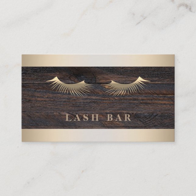 Carte De Visite Moderne Elegant Gold Foil Metal Professional (Devant)