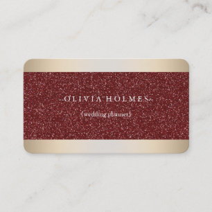 Carte De Visite Moderne Elegant Gold Foil Metal Professional