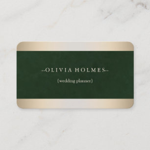 Carte De Visite Moderne Elegant Gold Foil Metal Professional